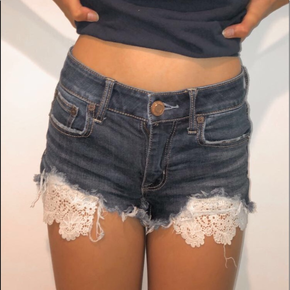 american eagle super short country shorts (womens)